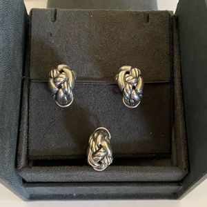 David Yurman Woven Cable Earrings Set, Plus One!